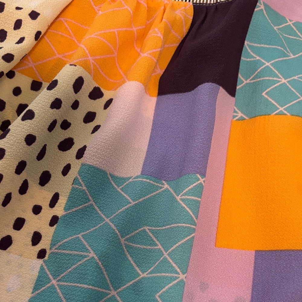 Vici Colorful Patchwork Blouse - image 2